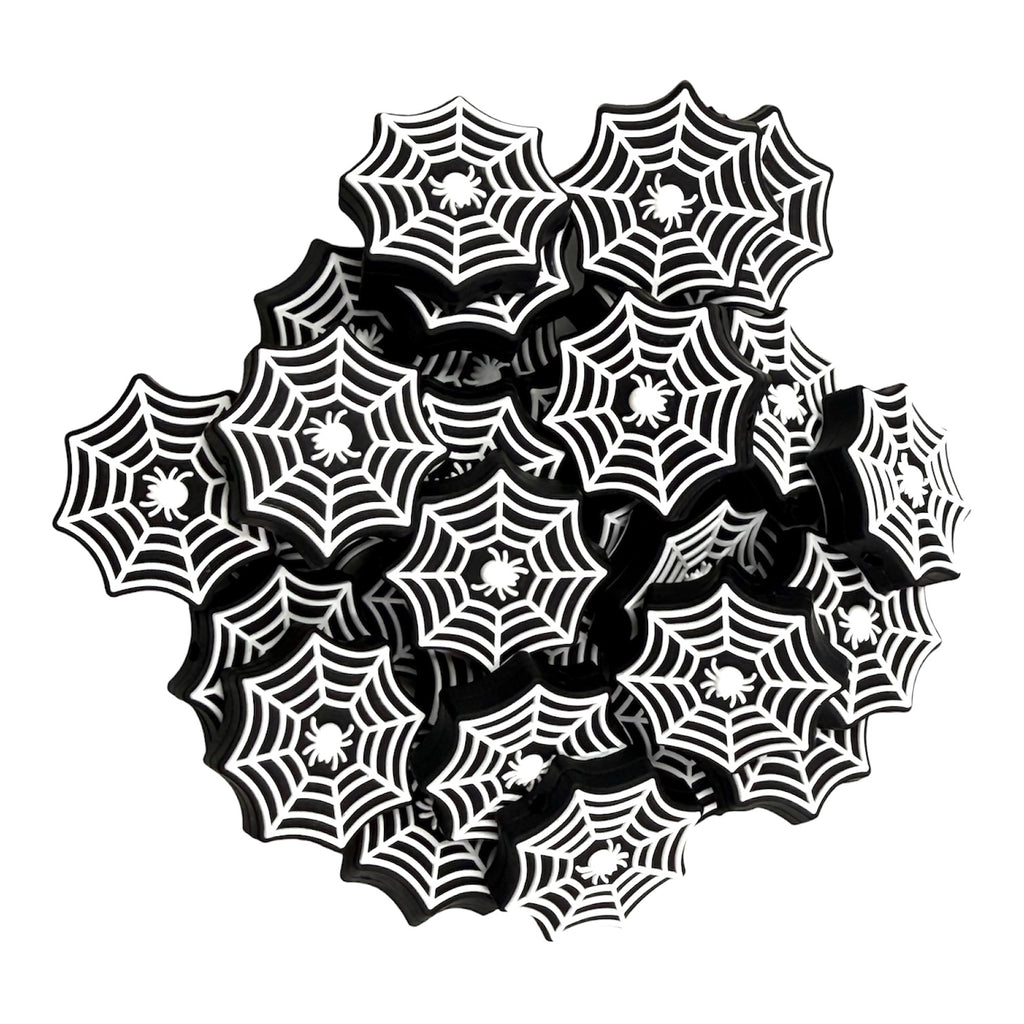 Spider Web Silicone Focal Beads