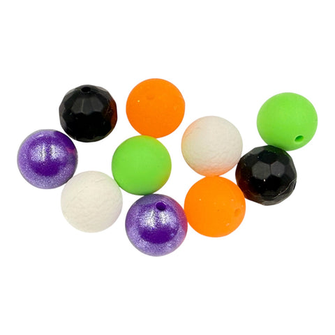 15mm Halloween Silicone Bead Color Mix