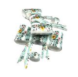 Mint Flower Garden 3D Silicone Bow Focal Bead Straw Topper