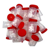 3D Red Winter Snowman Jar Silicone Focal Beads