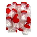 3D Red Winter Snowman Jar Silicone Focal Beads