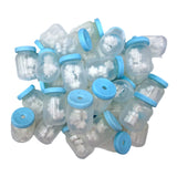 3D Winter Snowflake Jar Silicone Focal Beads