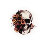 Skull & Flowers Silicone Round Focal Beads