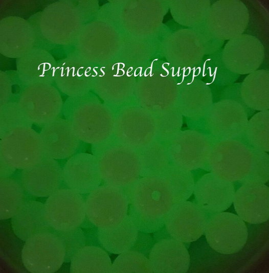 12mm Glow in the Dark Acrylic Beads