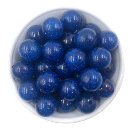 20mm Aqua Blue Glitter Acrylic Beads – USA Silicone Bead Supply Princess  Bead Supply