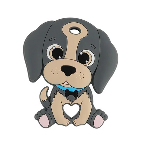 Dog Silicone Teether--Gray