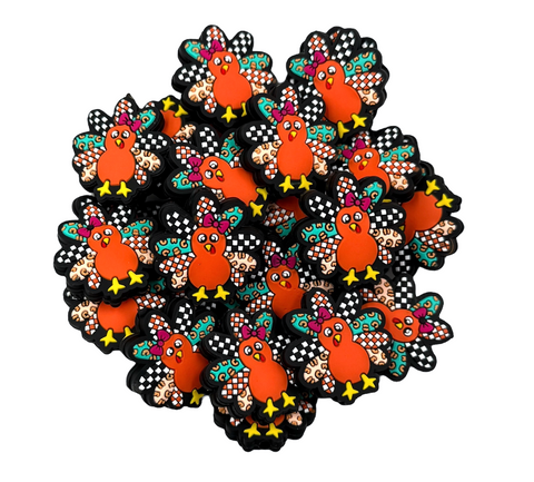 Thanksgiving Turkey Silicone Focal Beads