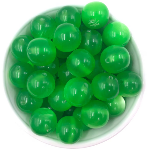 20mm Galaxy Green Chunky Acrylic Beads