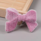 Hot Pink Acrylic Bow Beads