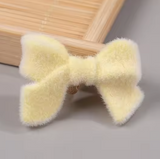 Light Yellow Acrylic Bow Beads