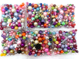 100 Mini Beads, Mix of Mini Beads, 8mm/10mm/12mm Beads