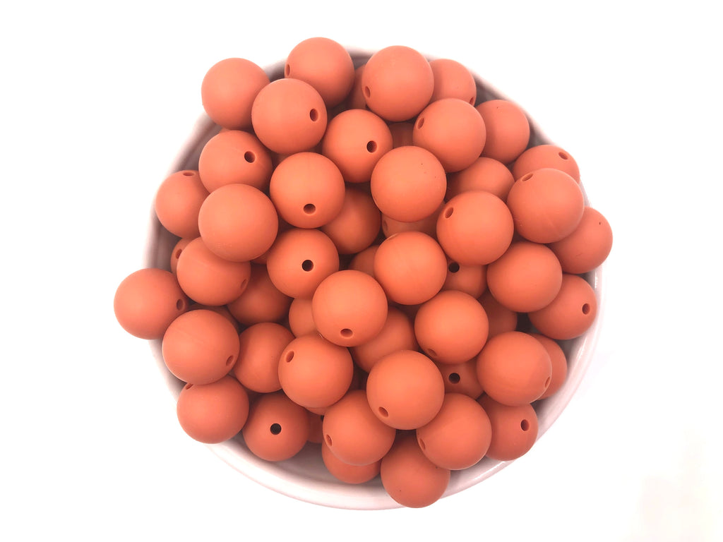 19mm Ginger Silicone Beads