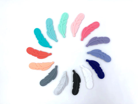 Silicone Feather Pendants