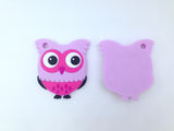 Shades of Purple Owl Silicone Teether