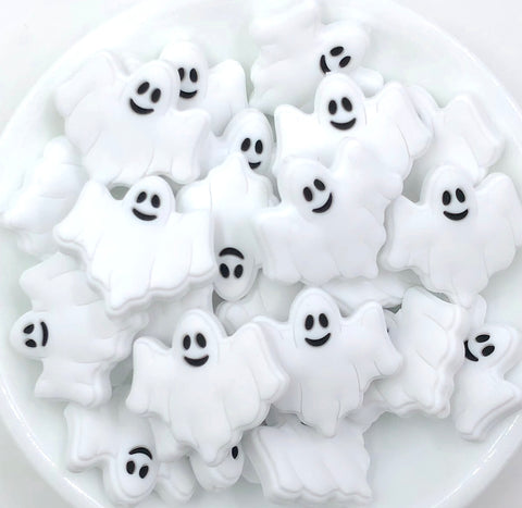 White Ghost Beads