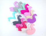 Light Hot Pink Swan Silicone Teether