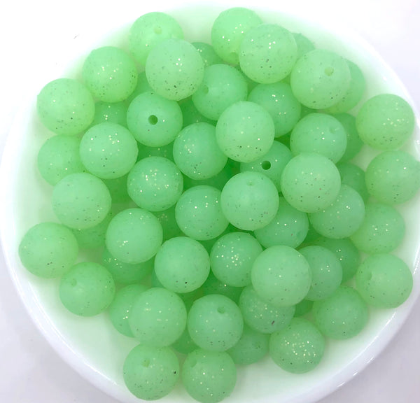 Lime Green Glitter Silicone Beads Usa Silicone Bead Supply Princess