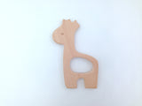 SALE-Giraffe Natural Wood Teether