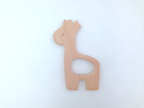 SALE-Giraffe Natural Wood Pendant