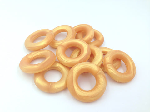 Metallic Gold Silicone Donut