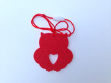 Red Silicone Owl Teether