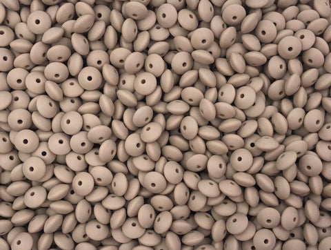 Sandstone Saucer Silicone Beads