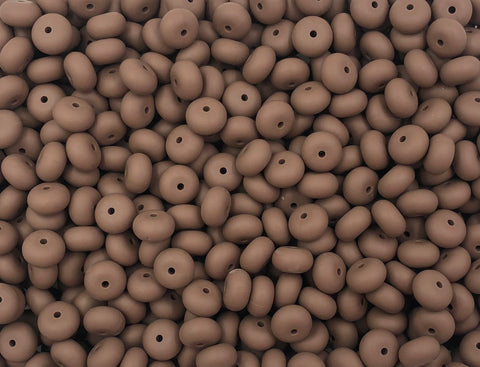 Coffee Mini Abacus Silicone Beads