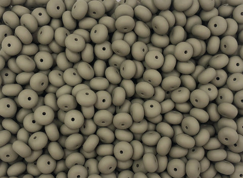 Sage Gray Mini Abacus Silicone Beads