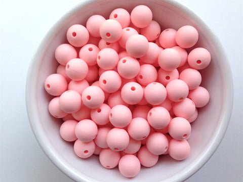 12mm Pink Quartz Silicone Beads