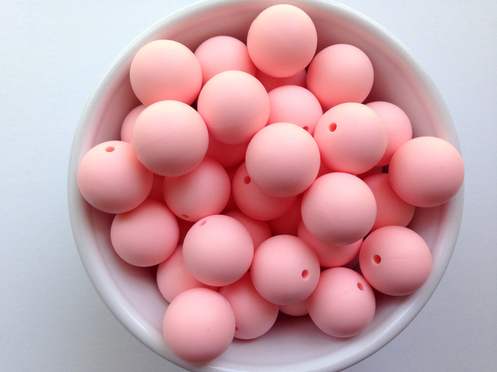 19mm Pink Quartz Silicone Beads
