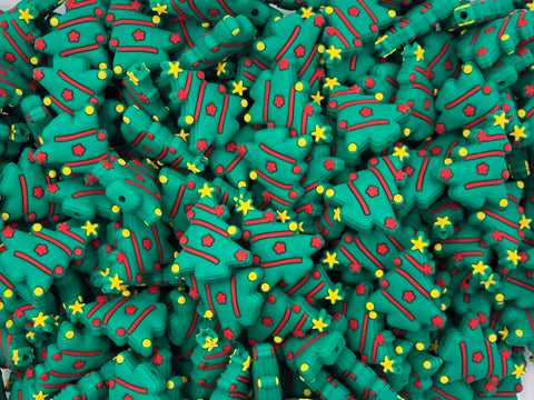 Christmas Tree Silicone Beads