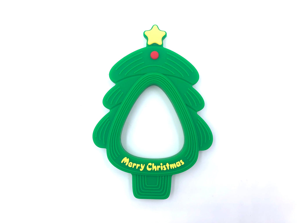 Christmas Tree Teether--Kelly Green