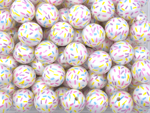 20mm Pastel Sprinkle Chunky Beads