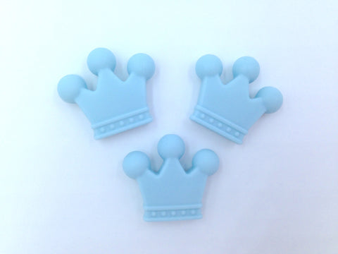 Baby Blue Crown Beads