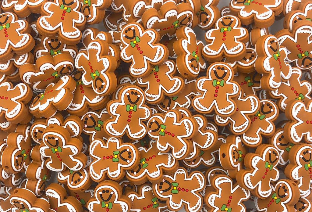 Gingerbread Silicone Beads--Spice