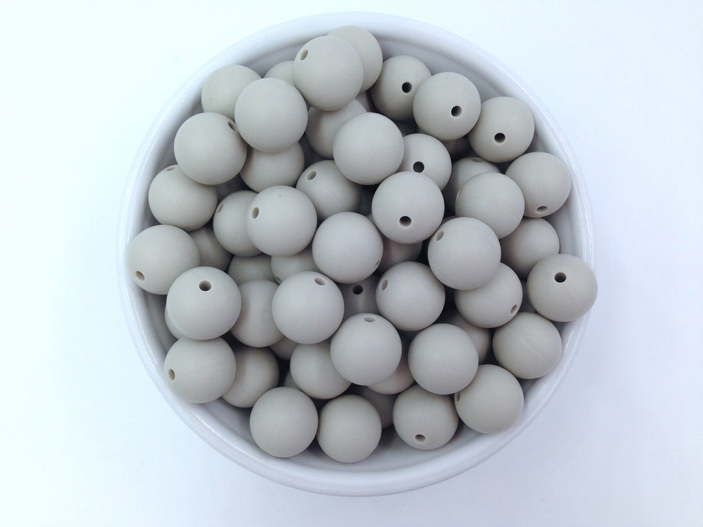 15mm Riverstone Silicone Beads