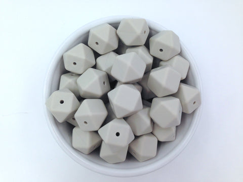 Riverstone Hexagon Silicone Beads