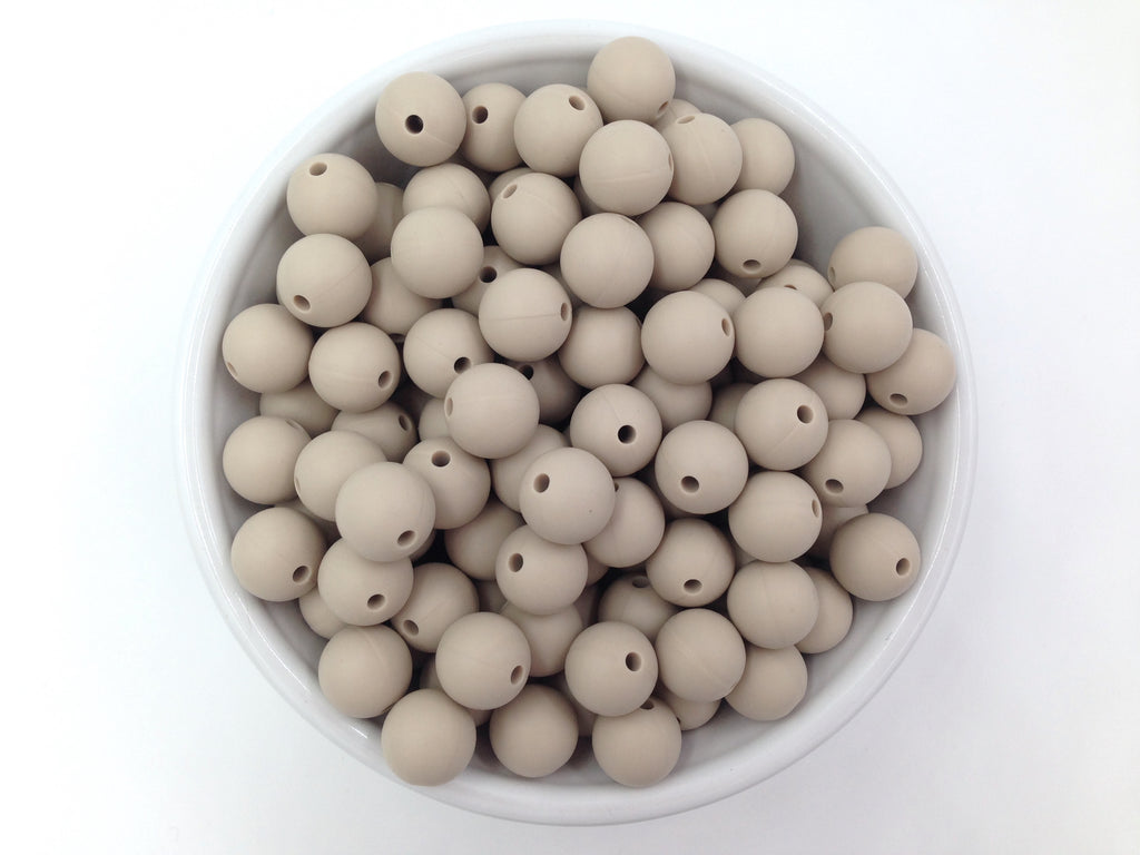 12mm Sandstone Silicone Beads