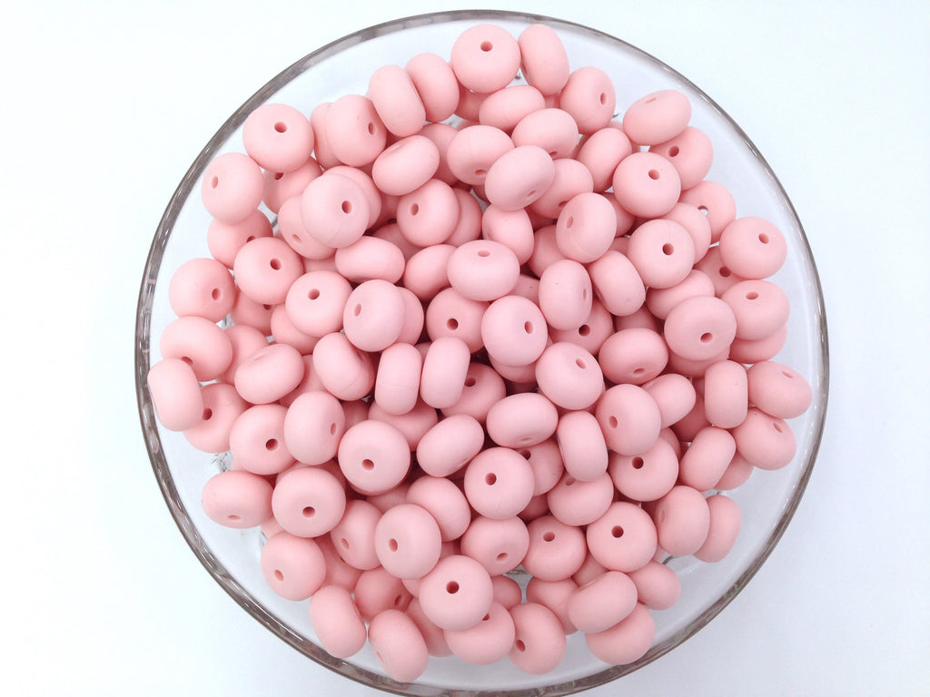 Ballet Pink Mini Abacus Silicone Beads