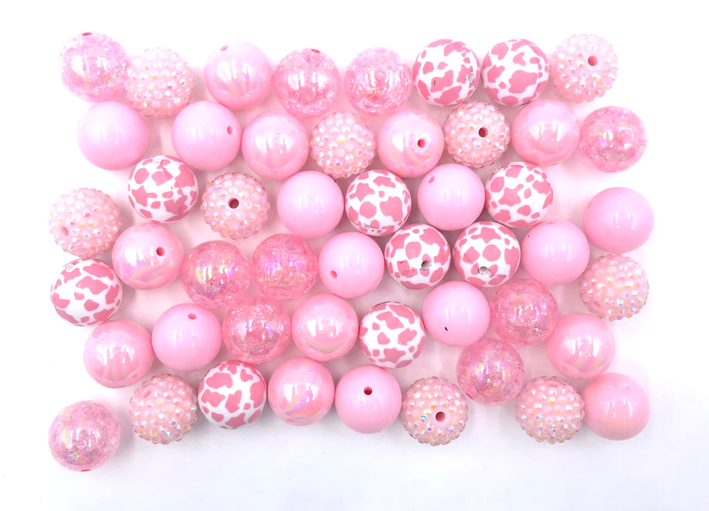 Pink Cow Chunky Bead Mix