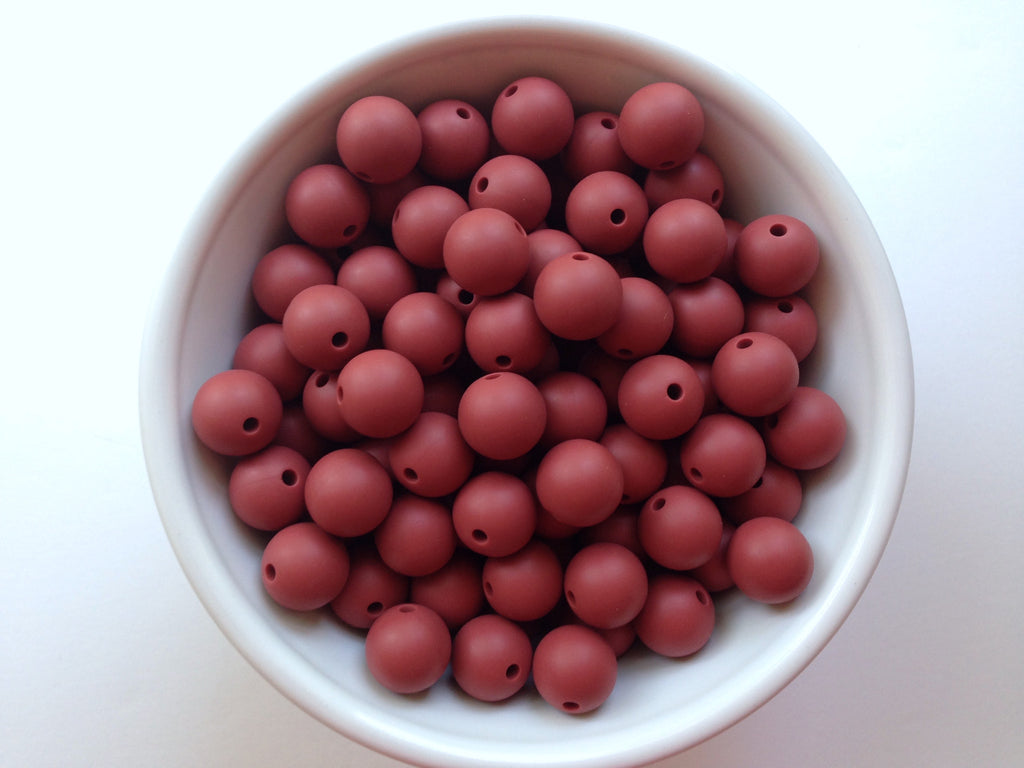 12mm Velvet Clay Silicone Beads