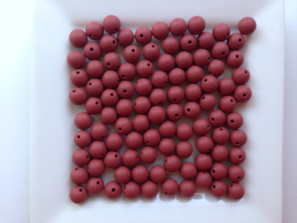 9mm Velvet Clay Silicone Beads
