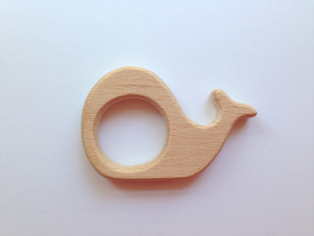 Whale Natural Wood Teether