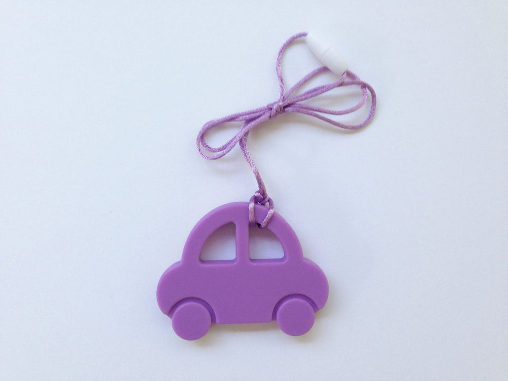 Purple Car Silicone Teether