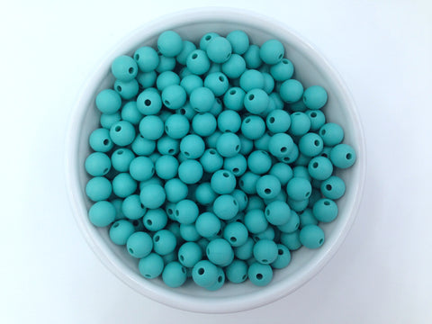 9mm Seafoam Silicone Beads