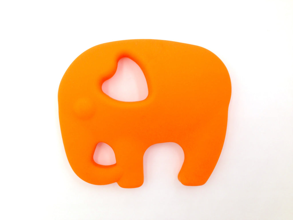 Elephant Teether--Orange
