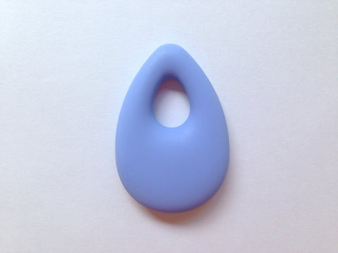 Tranquility Blue Tear Drop Silicone Pendant