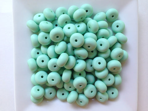 Mint Mini Abacus Silicone Beads