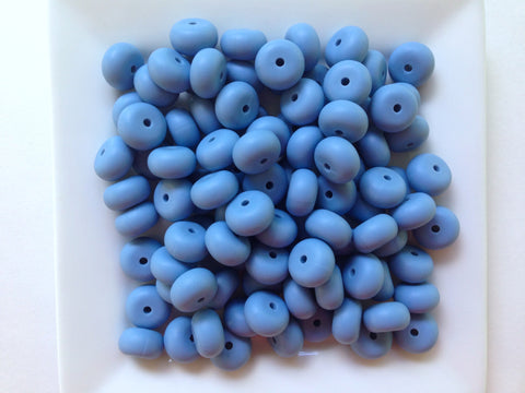 Powder Blue Mini Abacus Silicone Beads