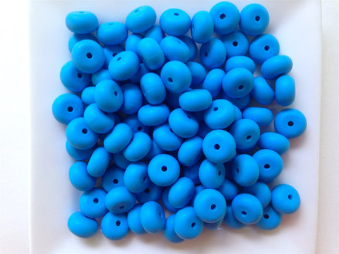 Sky Blue Mini Abacus Silicone Beads